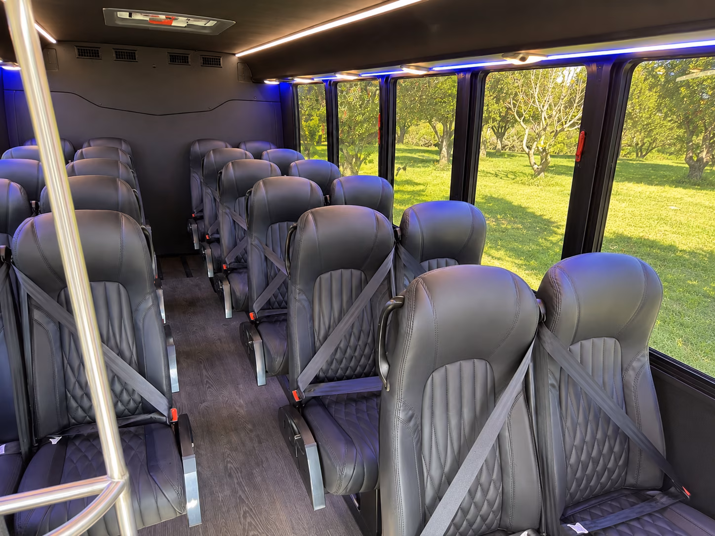santa fe 18 passenger minibus inside