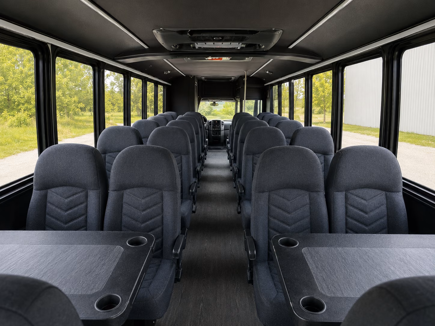 santa fe 20 passenger minibus inside