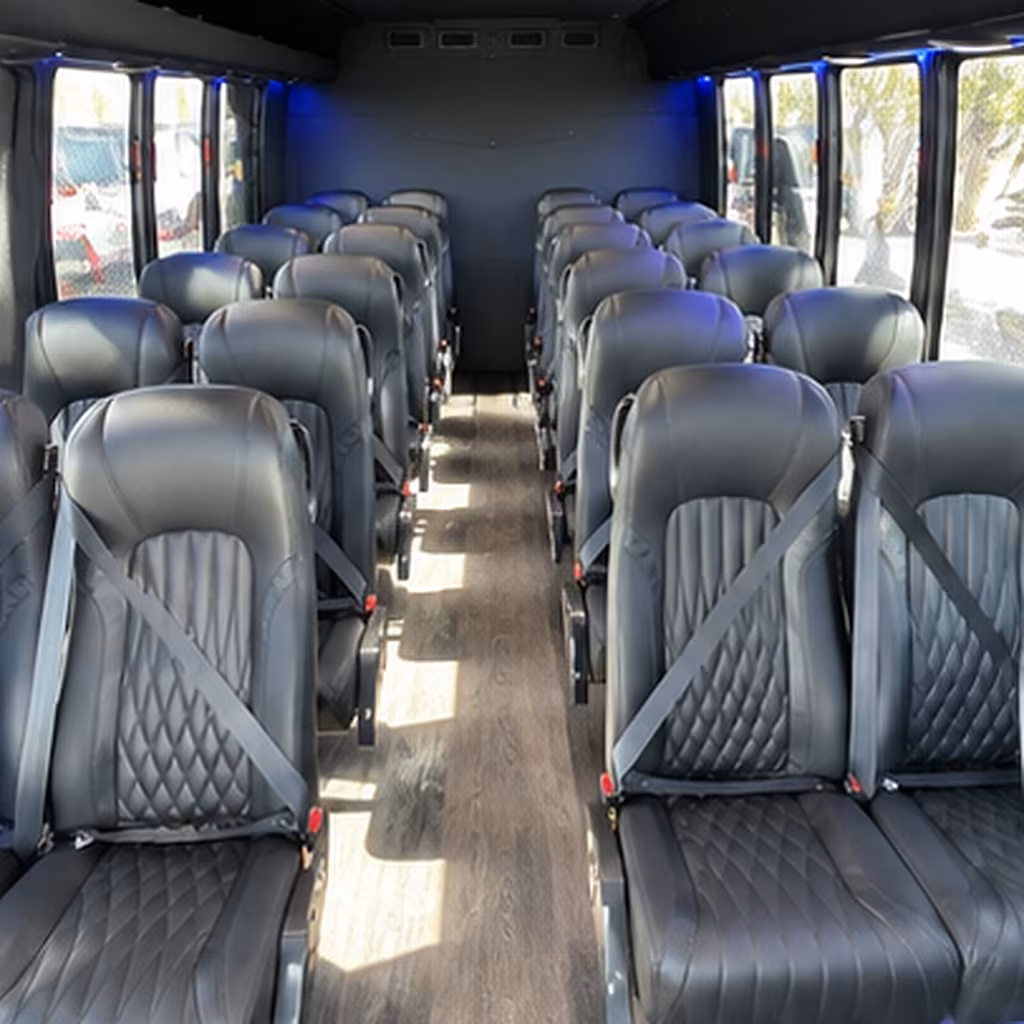 santa fe 25 passenger minibus inside