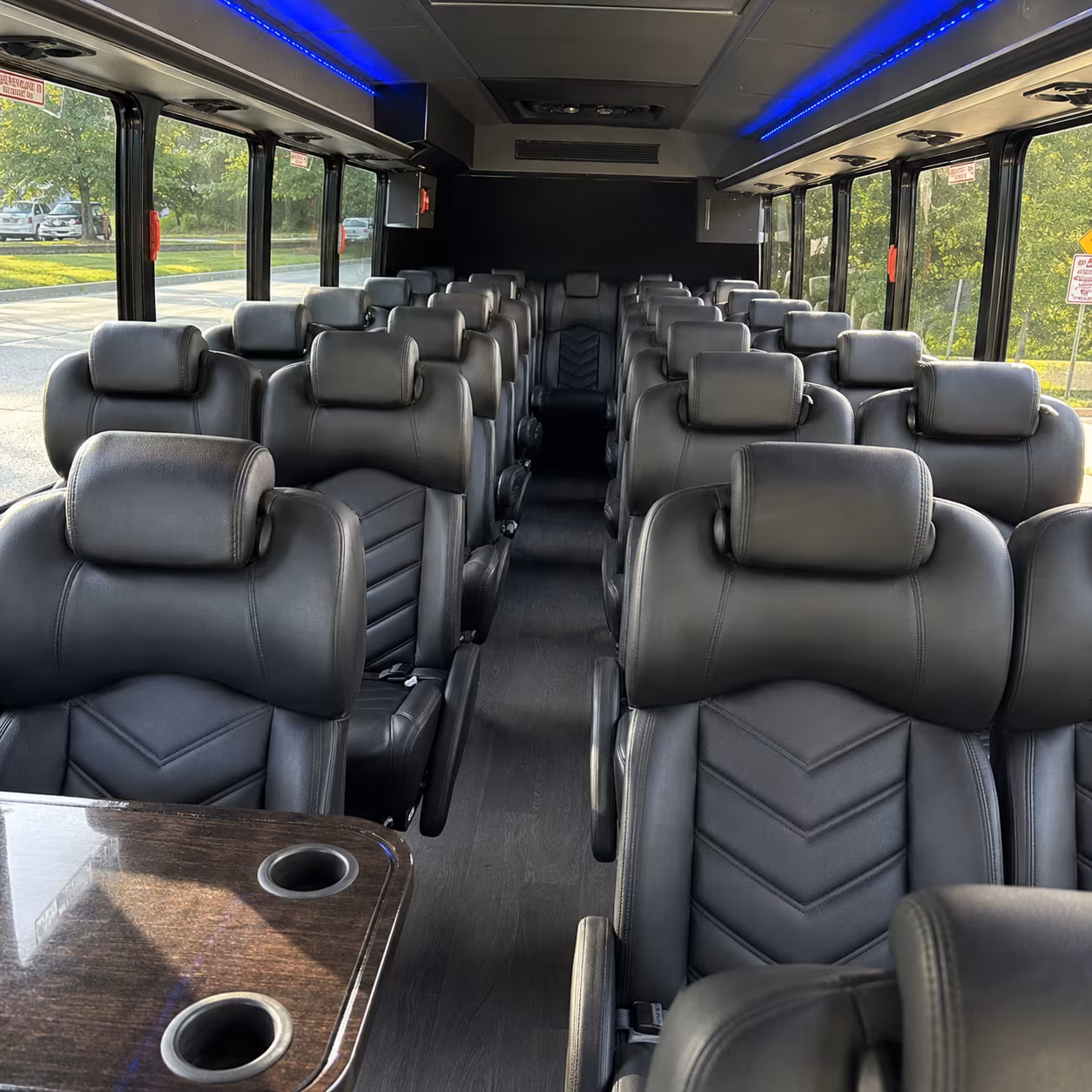 santa fe 28 passenger minibus inside