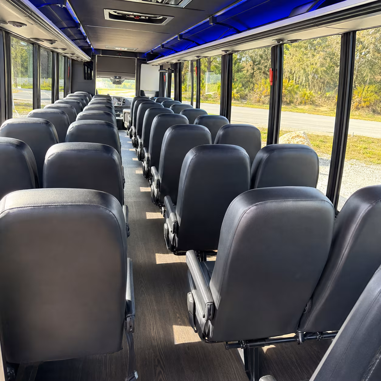 santa fe 35 passenger minibus inside