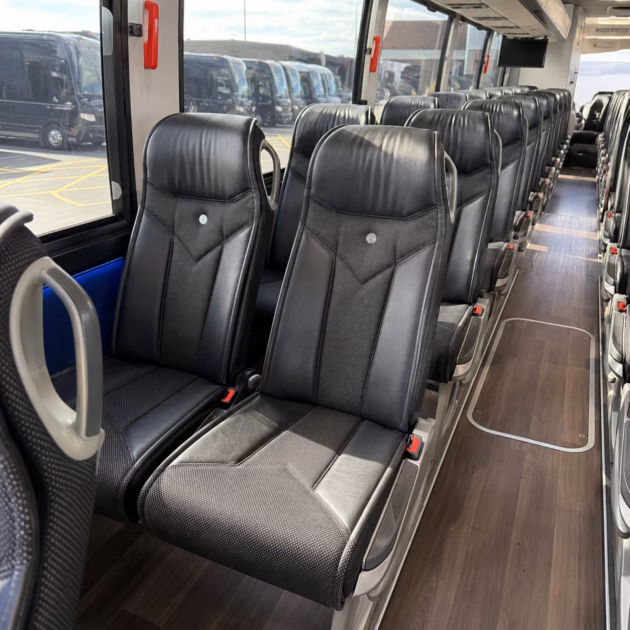 santa fe 40 passenger charter bus interior