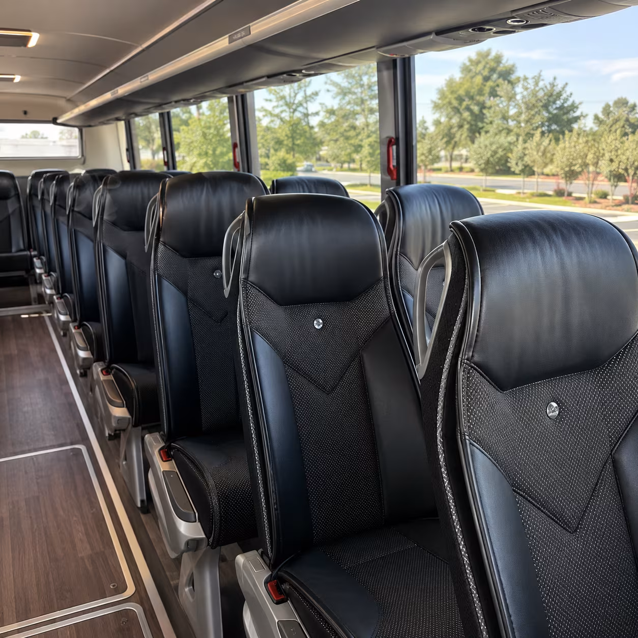 santa fe 45 passenger charter bus interior