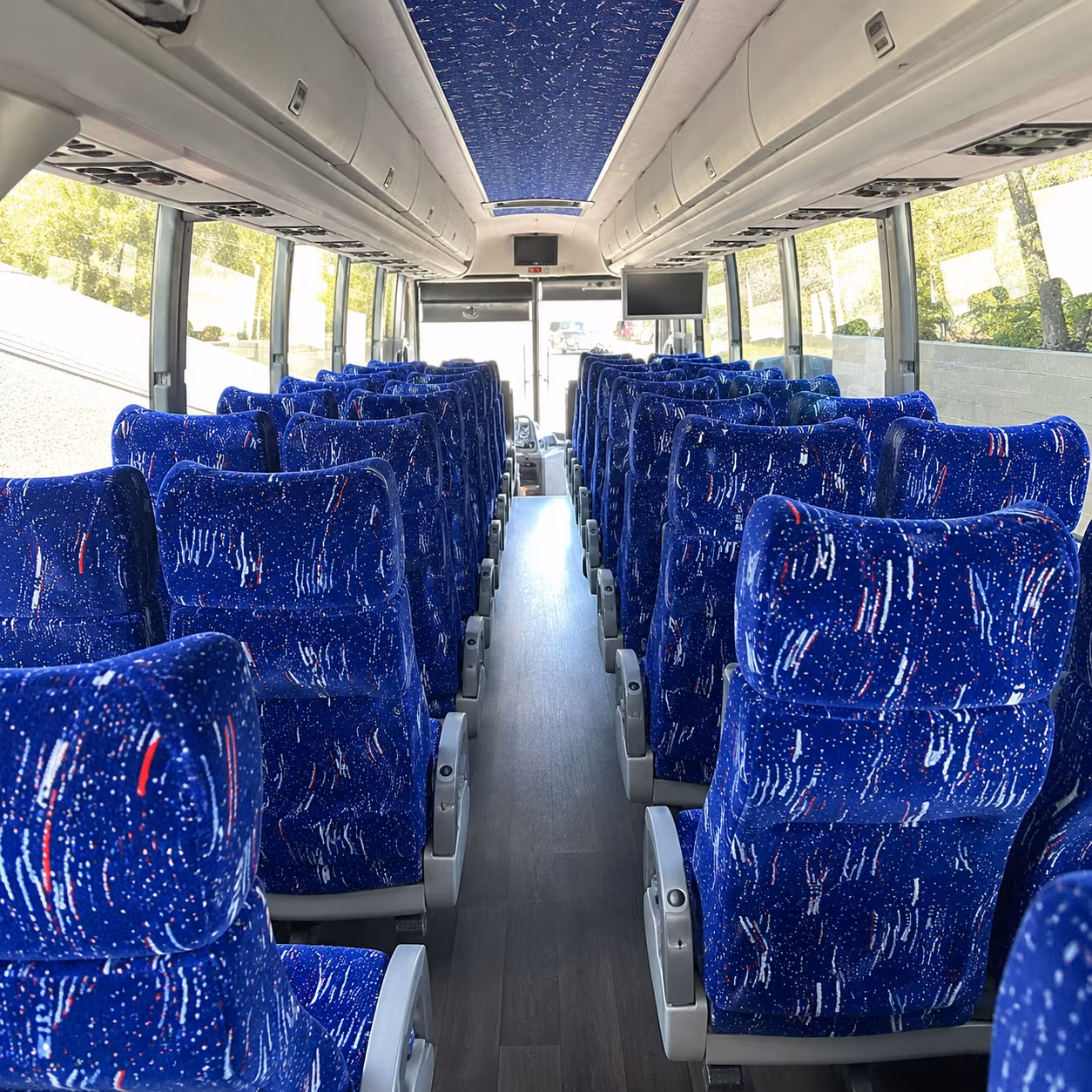 santa fe 50 passenger charter bus interior