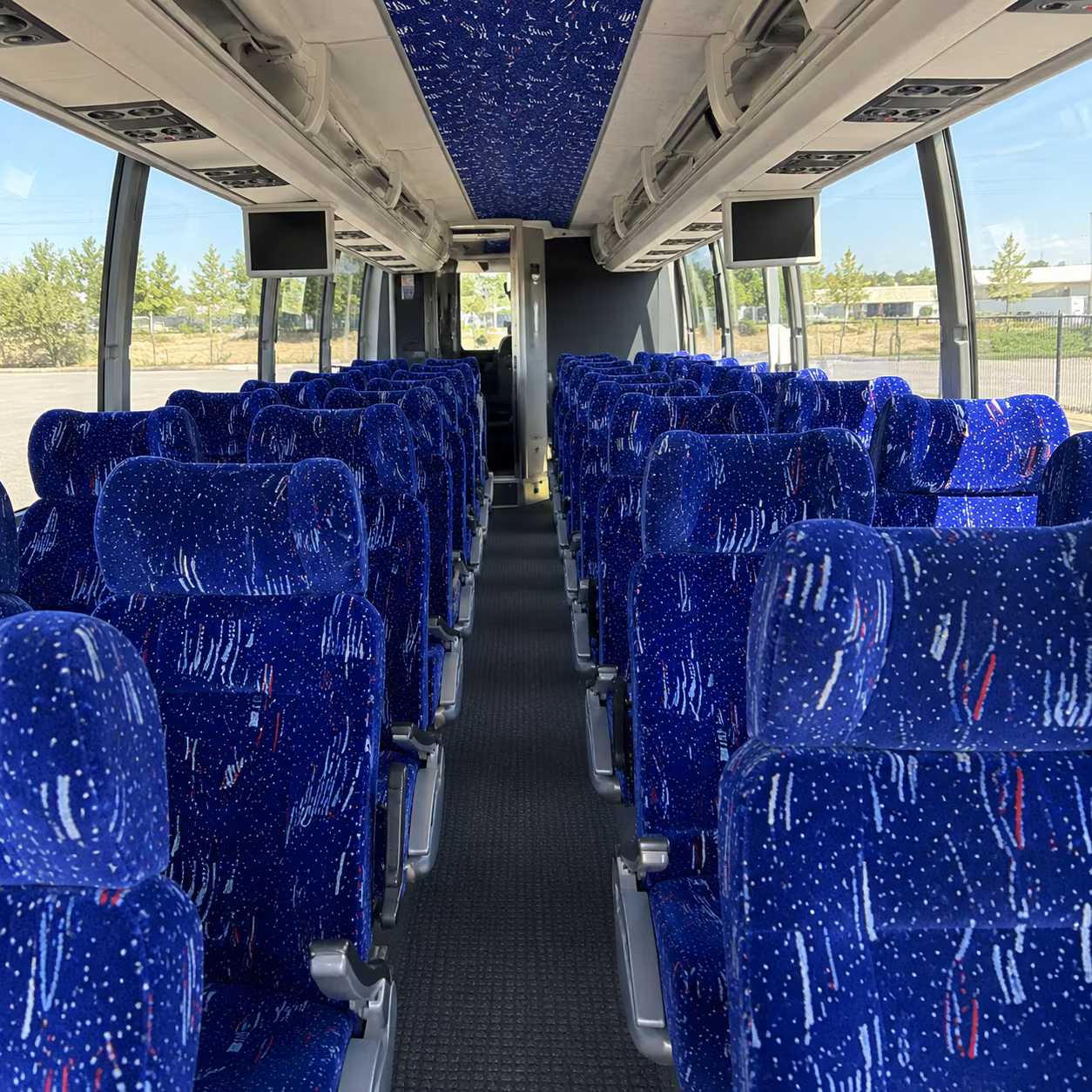 santa fe 54 passenger charter bus interior