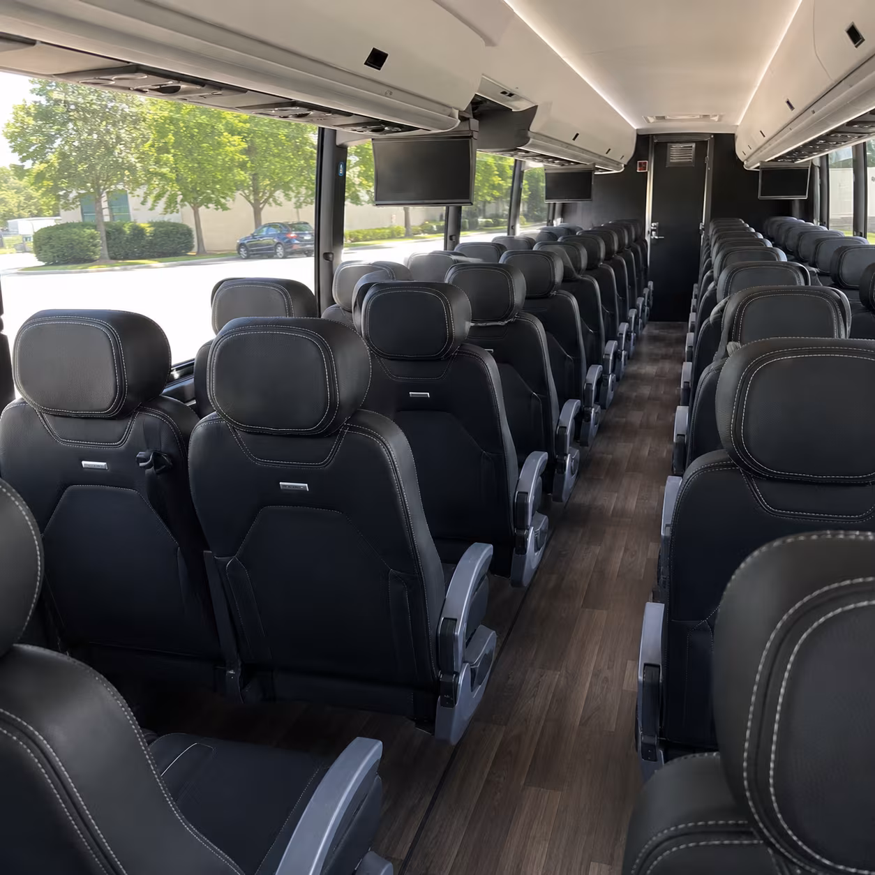 santa fe 56 passenger charter bus interior