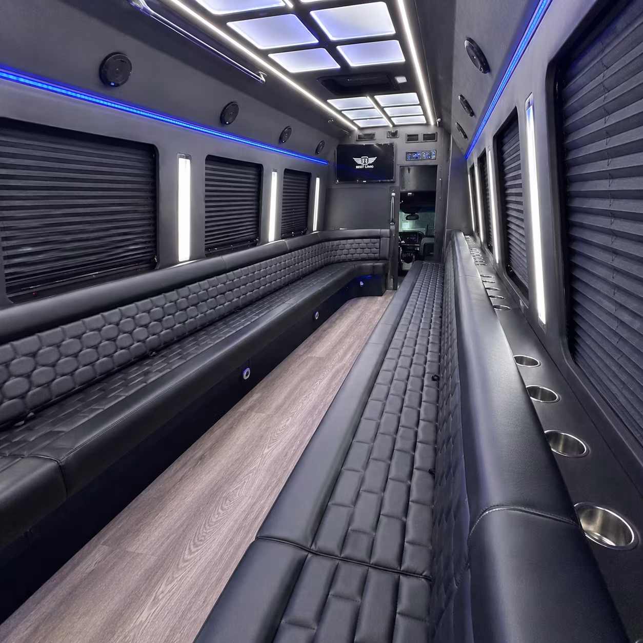 santa fe party bus inside