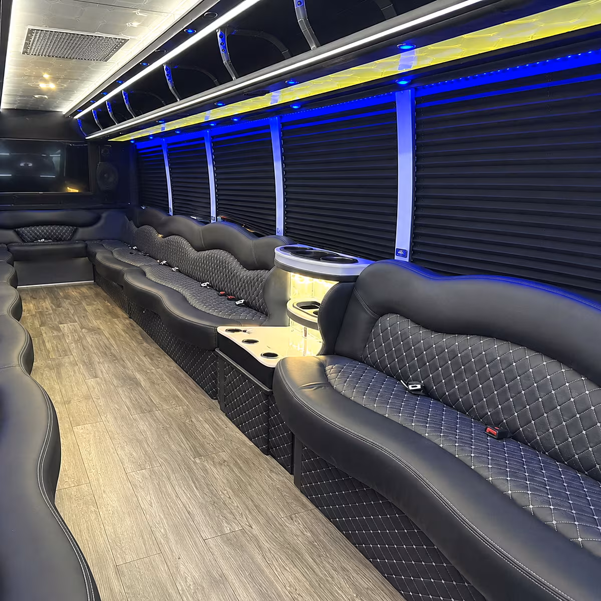 santa fe party bus interior
