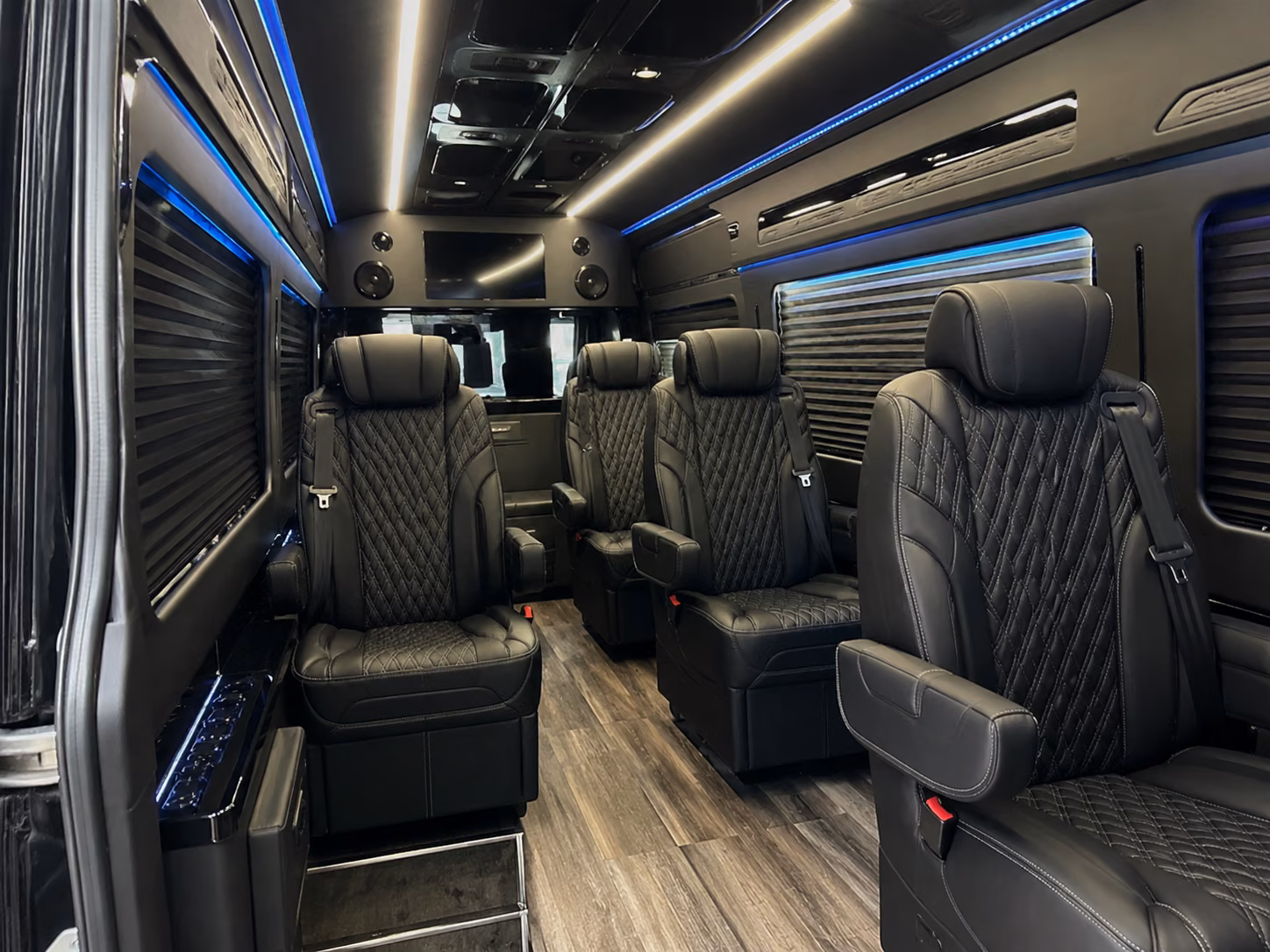 santa fe sprinter van with driver inside